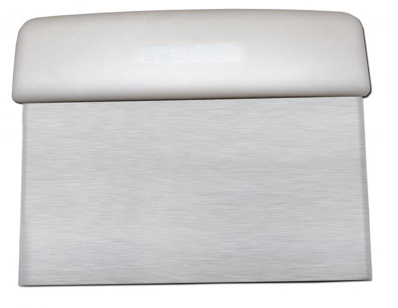 6-inch Dough Scraper with White Handle 1 6-inch Dough Scraper with White Handle